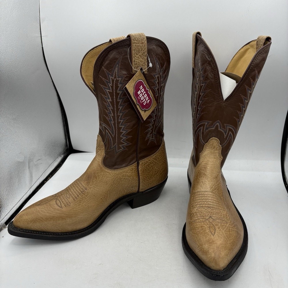 Nocona Boots Mens‎ Size 11 EEE Point Toe Brown Leather Western Cowboy 7703211303